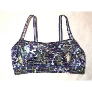 Lululemon Leopard Floral Sports Bra